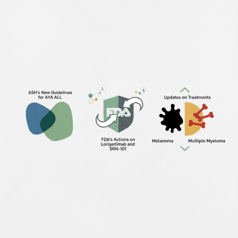 ASH’s New Guidelines for AYA ALL, FDA’s Actions on Lorigerlimab and SRN-101, and Updates on Melanoma & Multiple Myeloma Treatments