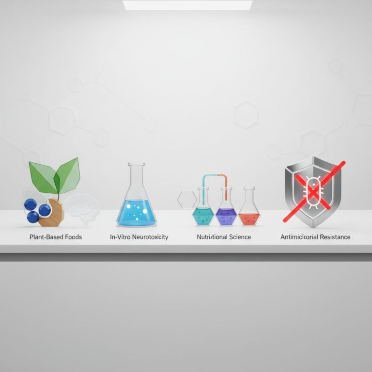 Breakthroughs in Nutritional Science, Plant-Based Foods, Novelities in In-Vitro Neurotoxicity, and Strategies for Antimicrobial Resistance