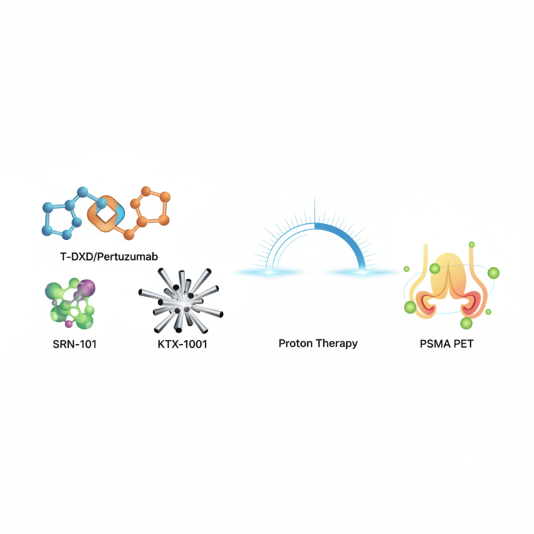 Latest Developments in Oncology: T-DXD/Pertuzumab, SRN-101, KTX-1001, Proton Therapy, and PSMA PET